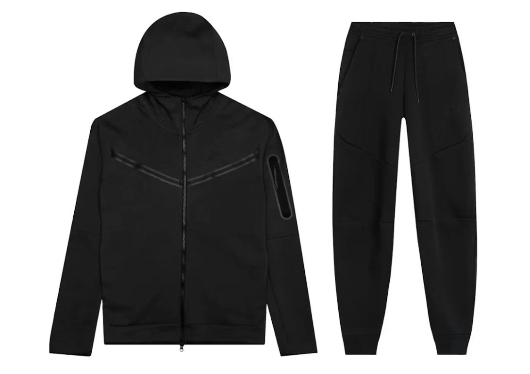 NIKE TECH BLACK SET