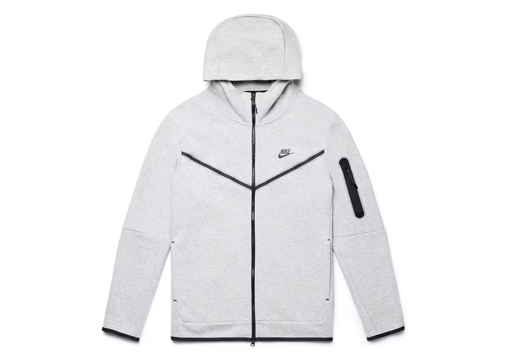 NIKE TECH HEATHER GREY HOODIE