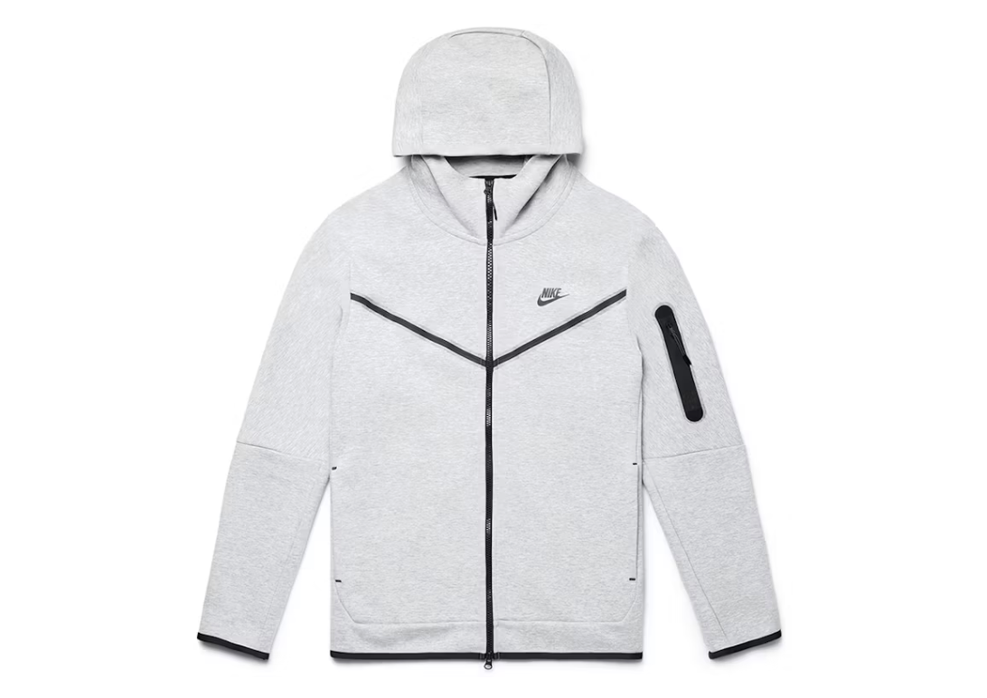 NIKE TECH HEATHER GREY HOODIE
