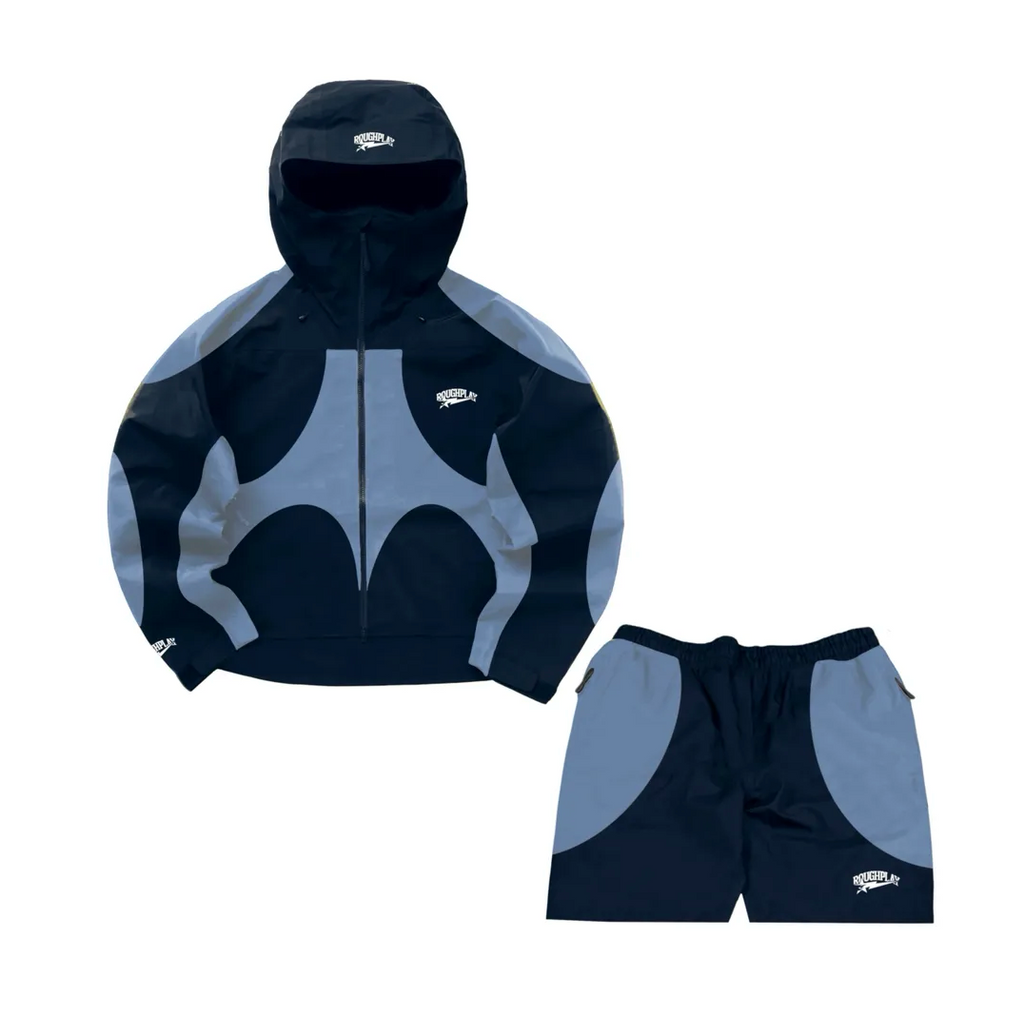 ROUGH PLAY WATER RESISTANCE SHORT SET BLUE