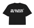 IN GLOCK WE TRUST BLACK / WHITE TEE