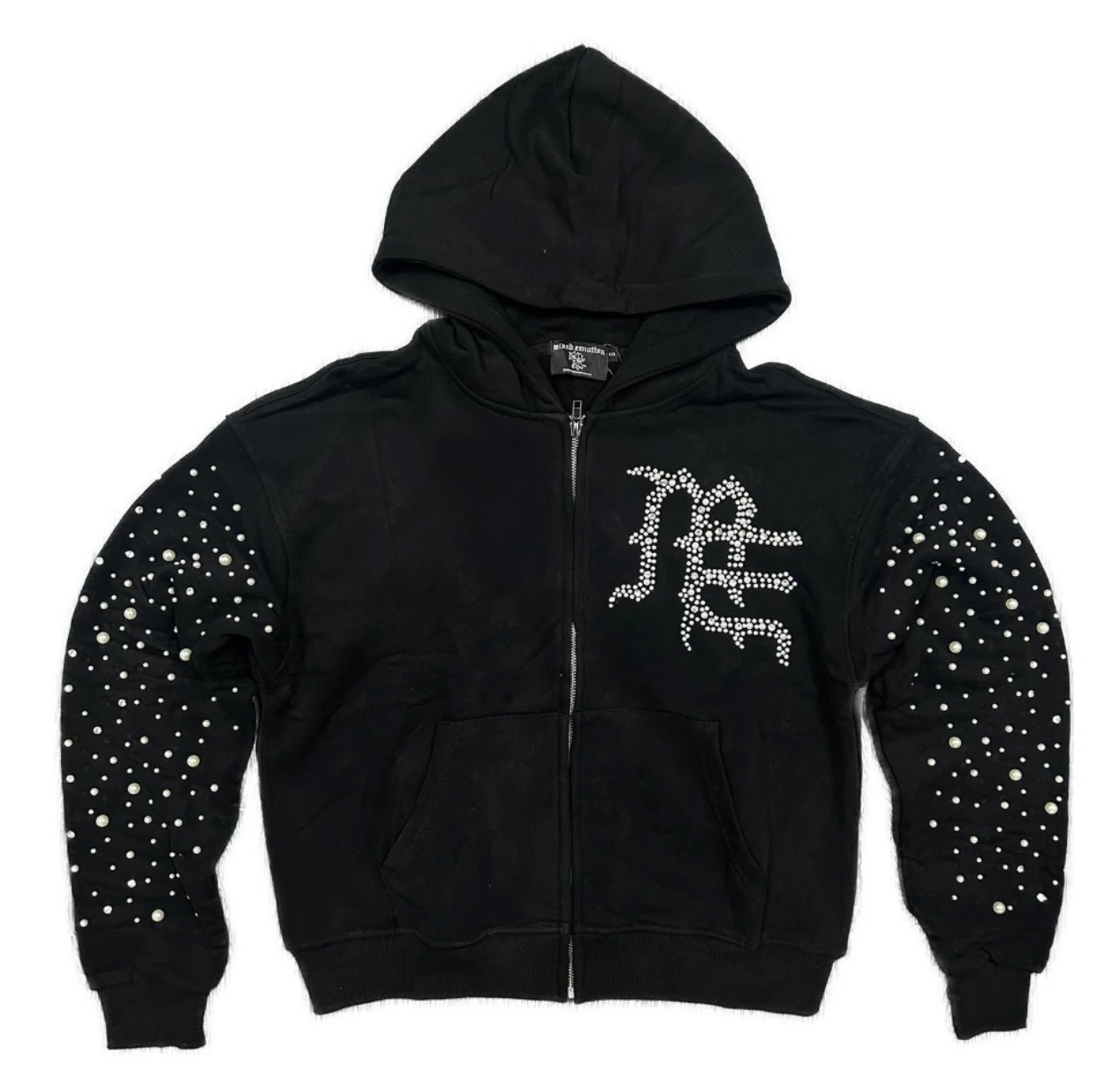 MIXED EMOTION PEARL BLACK HOODIE