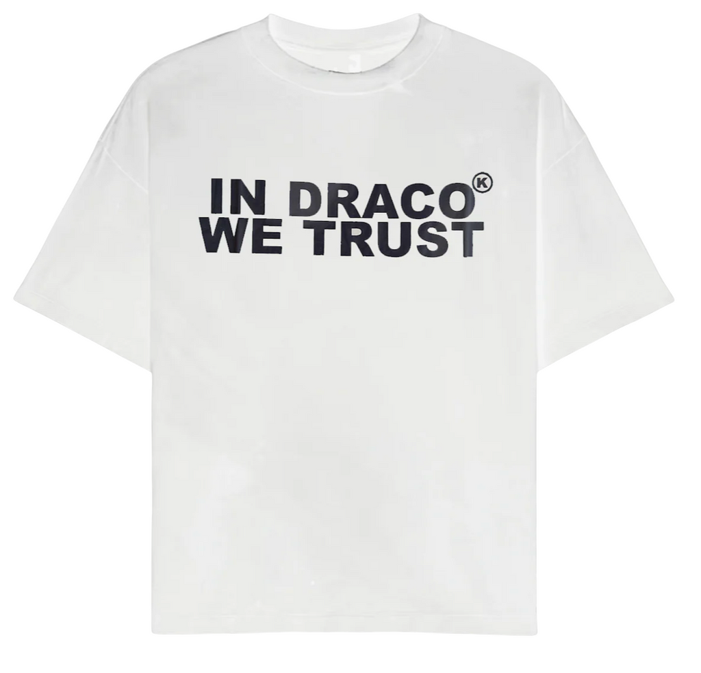 IN DRACO WE TRUST WHITE / BLACK TEE