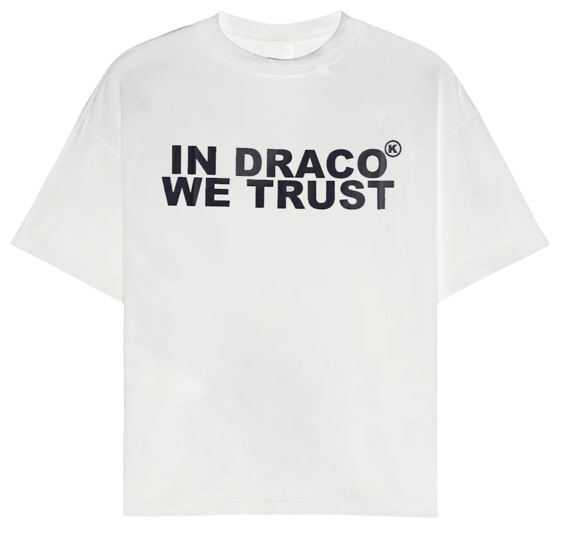 IN DRACO WE TRUST WHITE / BLACK TEE
