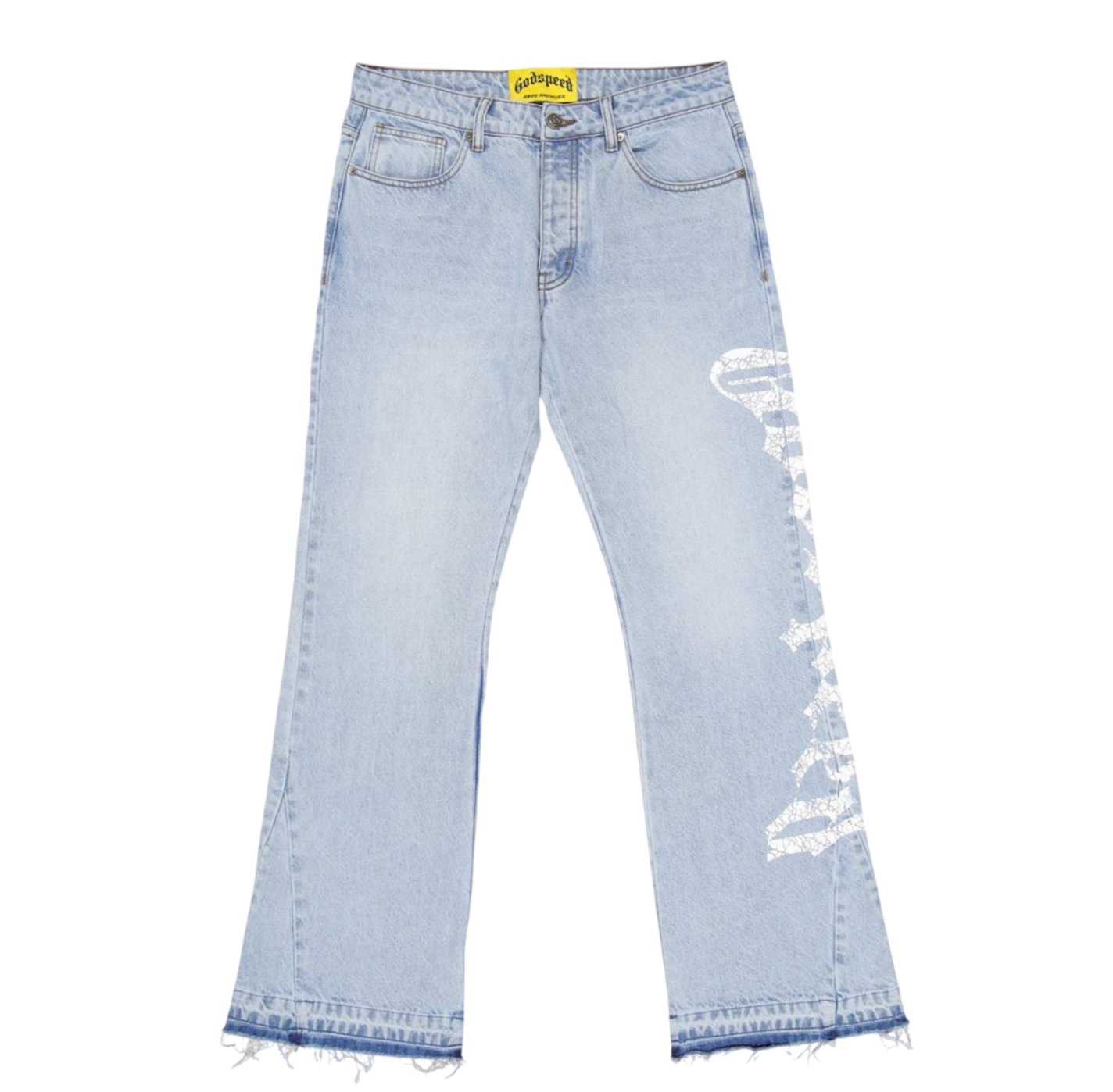 GODSPEED FLARED DENIM BLUE JEANS