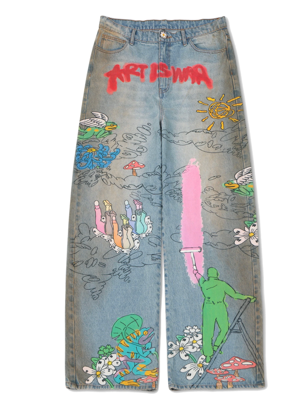 WNTD ART IS WAR PAINTER PANTS