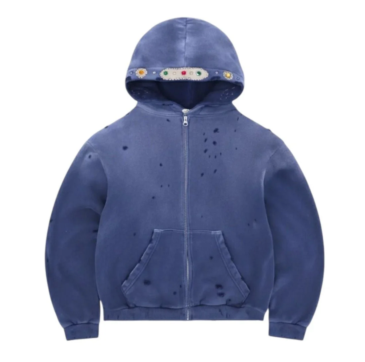 BRAVEST BLUE SAPPHIRE ZIP UP