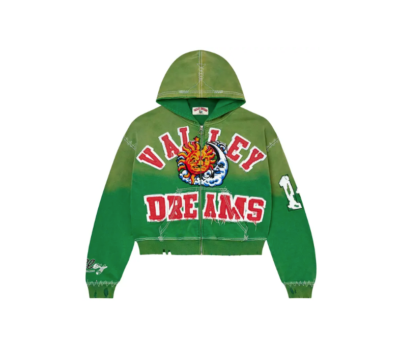 VALE FOREVER SUNNY GREEN ZIP UP
