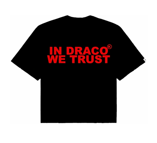 IN DRACO WE TRUST BLACK / RED TEE