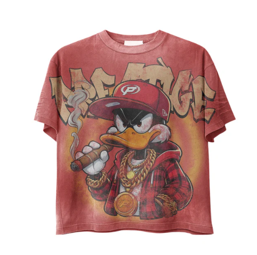 PRESTIGE MONEY DUCK RED TEE