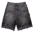 PAPER MONEY GREY CRYSTALIZED JORTS