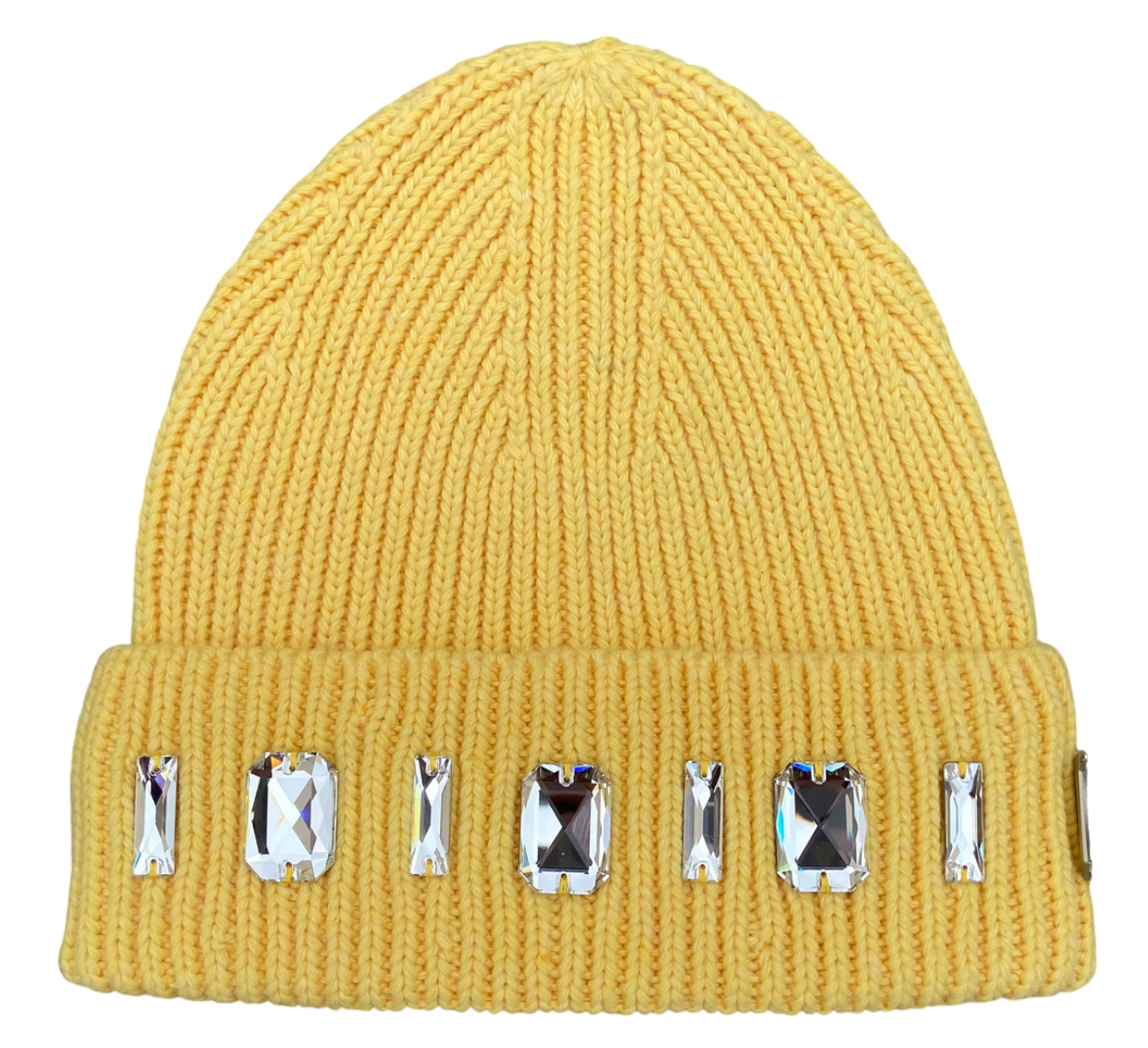 LOUIS CROWN YELLOW BEANIE