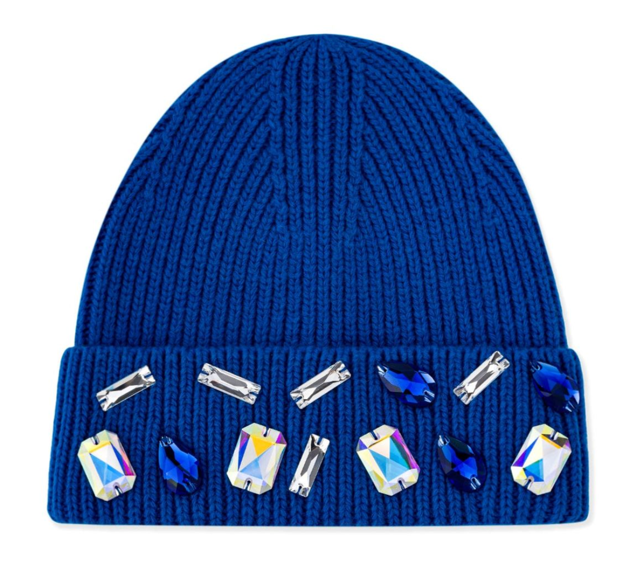 LOUIS CROWN BLUE MOSAIC BEANIE