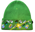 LOUIS CROWN GREEN MOSAIC BEANIE