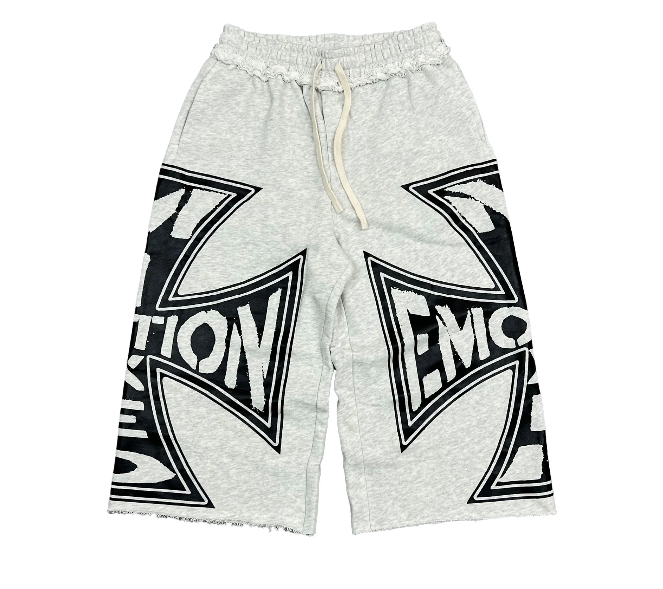 MIXED EMOTION GREY LONG SHORTS