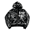 MIXED EMOTION BLACK GRAFFITI HOODIE