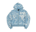 MIXED EMOTION BLUE GAFFITI HOODIE