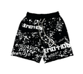 MIXED EMOTION BLACK GAFFITI SHORTS