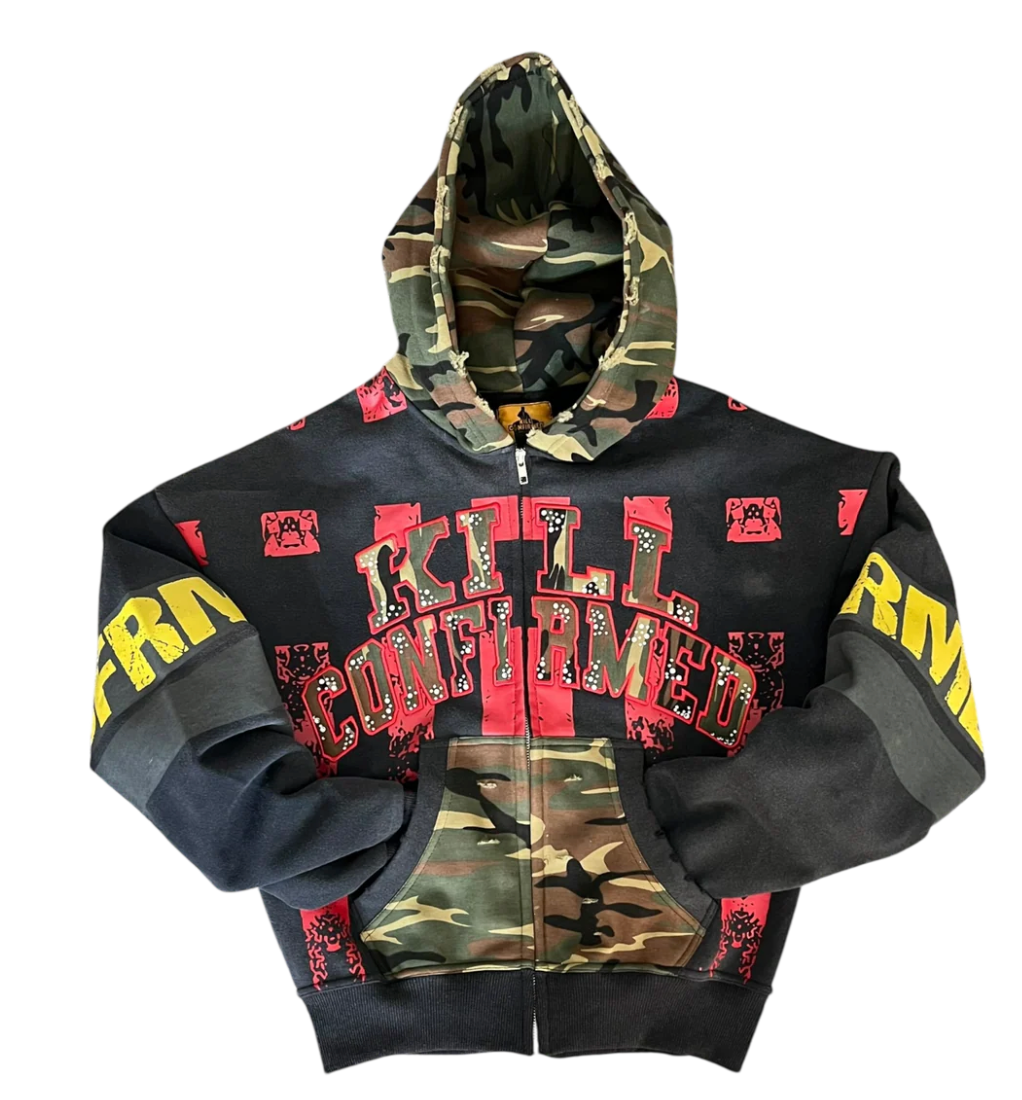 KILL CONFIRMED CAMO UNIT ZIP UP