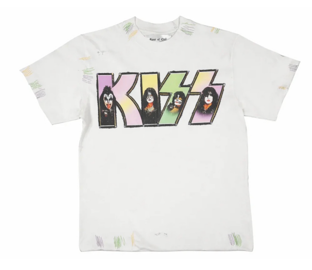 ROOT OF EVIL ELECTRIC PASTEL KISS TEE
