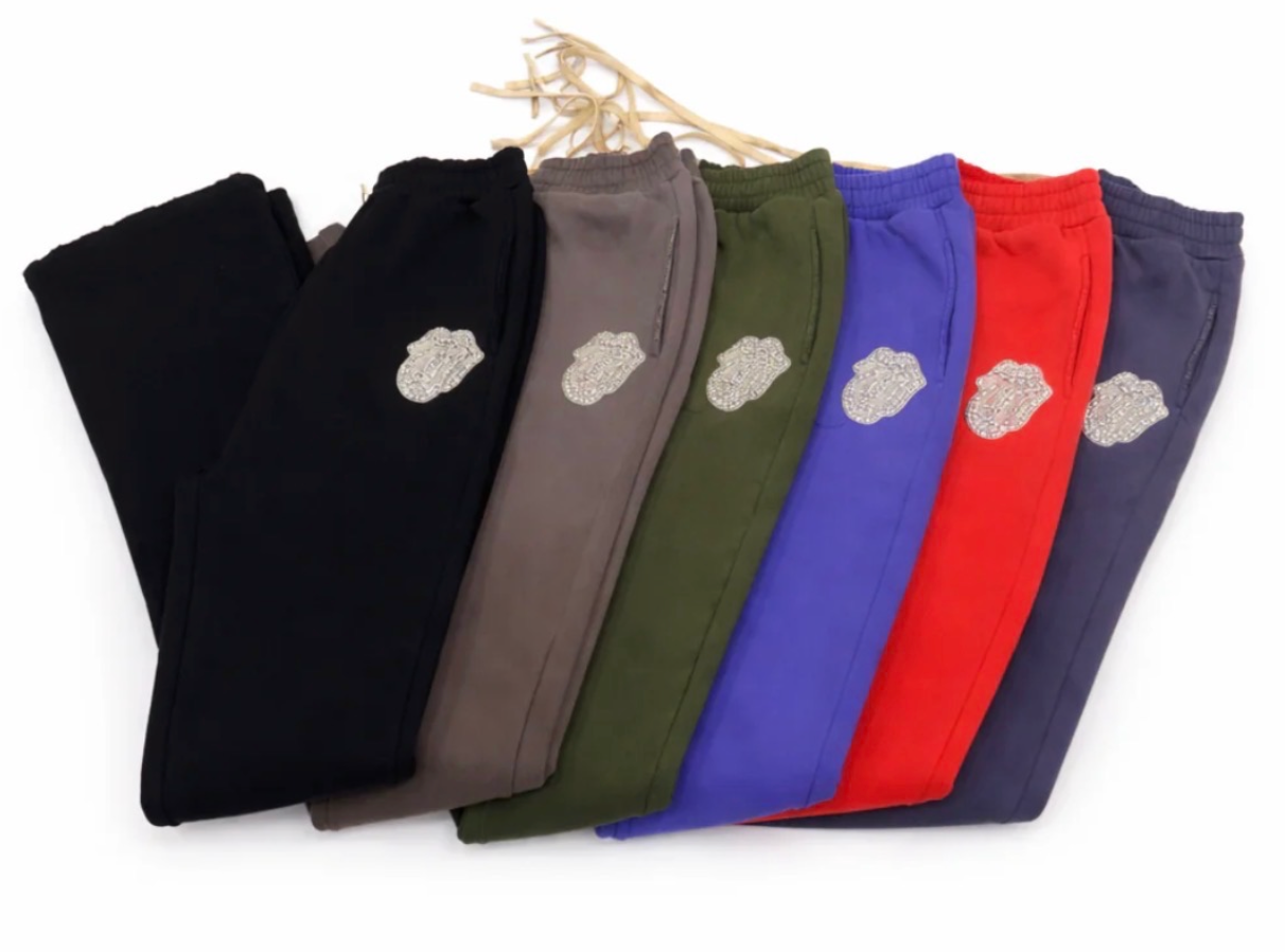 ROOT OF EVIL FLARE JOGGERS SLIVER STONE PATCH OLIVE
