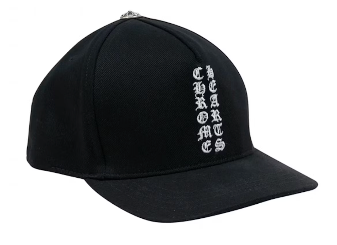 CHROME HEARTS VERTICAL LOGO HAT BLACK