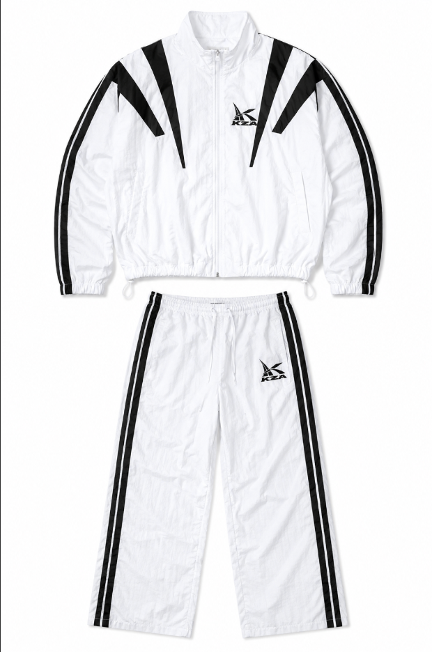KZA LUXE WHITE TRACK SUIT