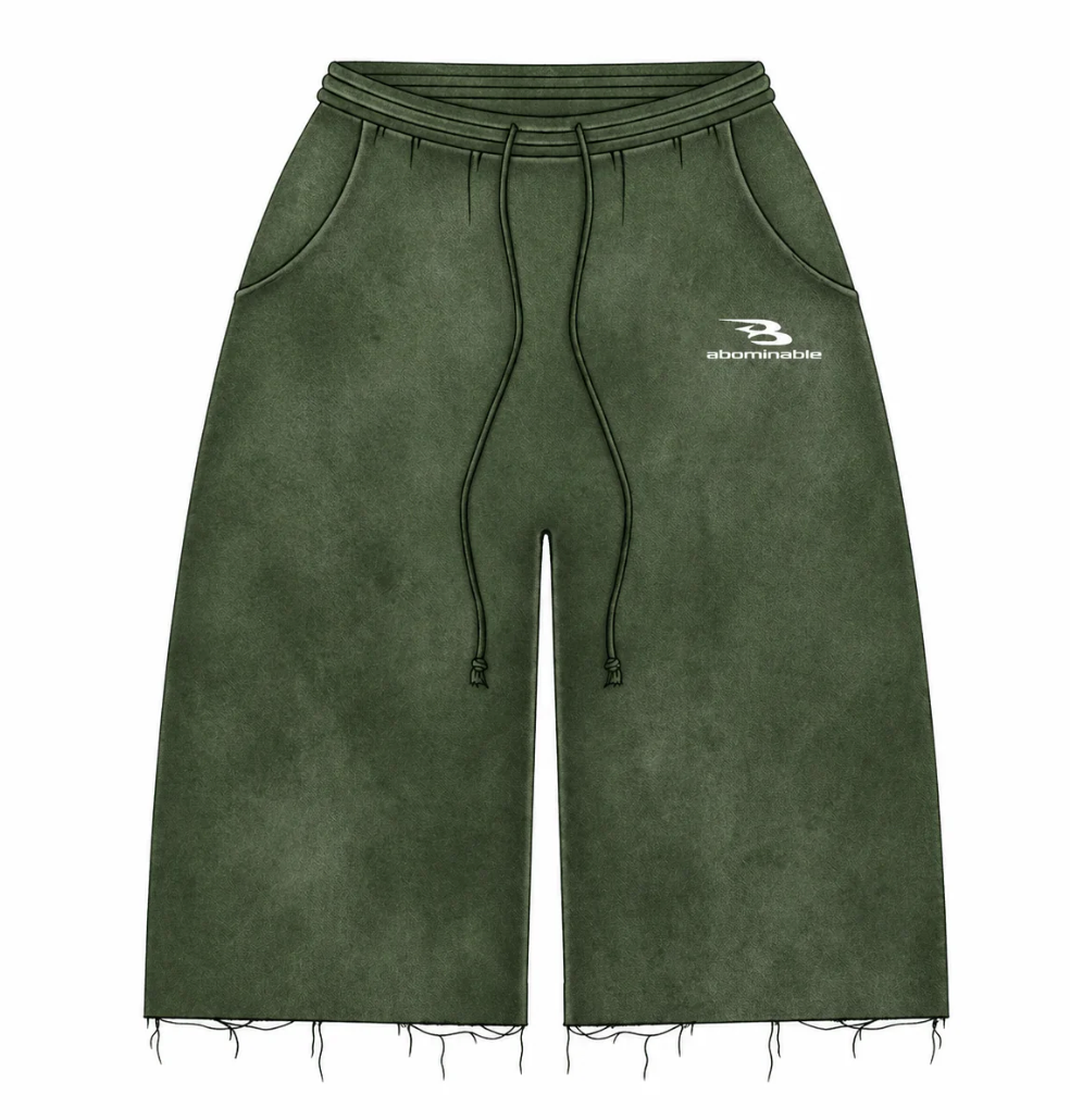 ABOMINABLE OLIVE SPRING LONG SHORTS