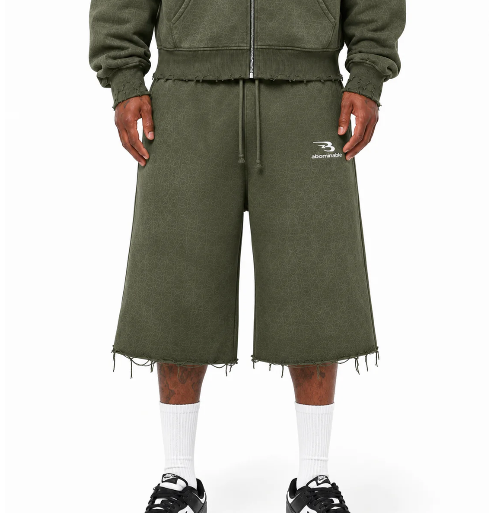 ABOMINABLE OLIVE SPRING LONG SHORTS