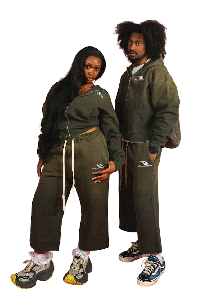 ABOMINABLE OLIVE SPRING SHORTS SET