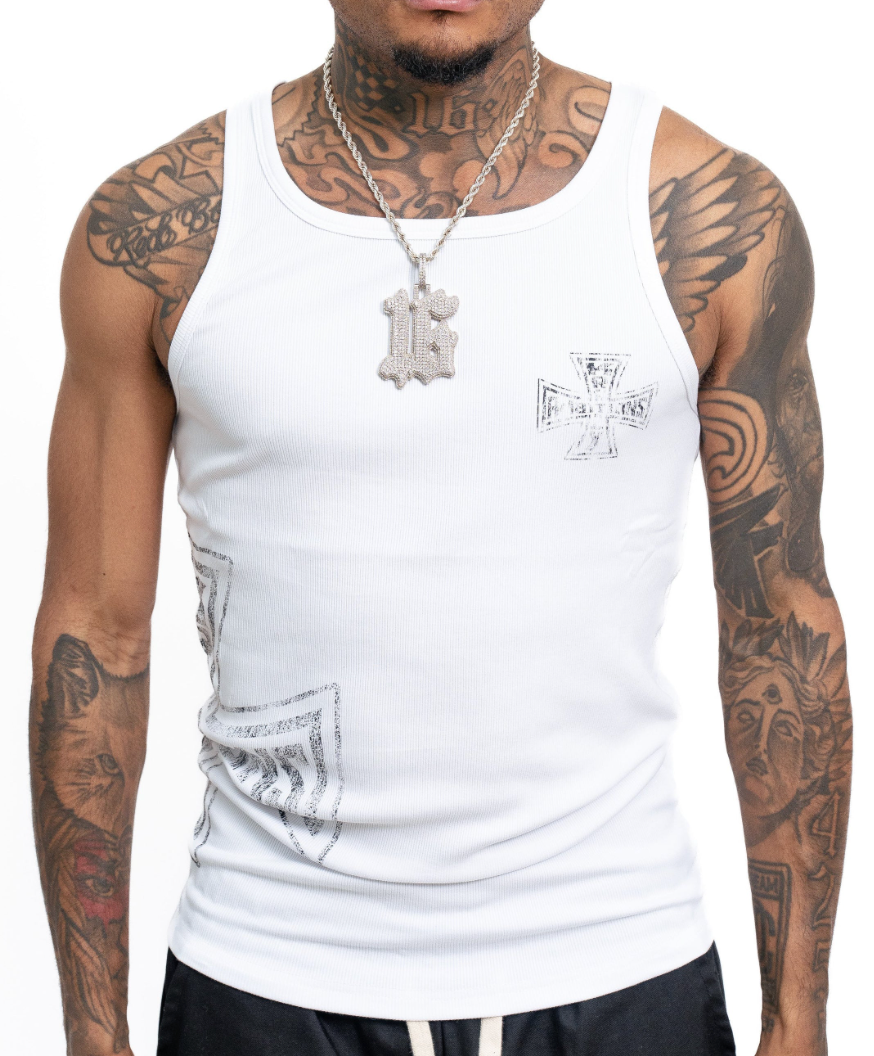 KZA TANK TOP WHITE