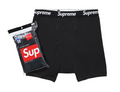 SUPREME BOXER BRIEFS BLACK 4 PACK
