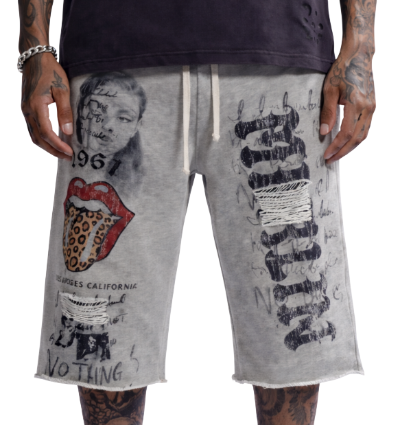 MERLIN ROLLING CHEETAH STONES SHORTS