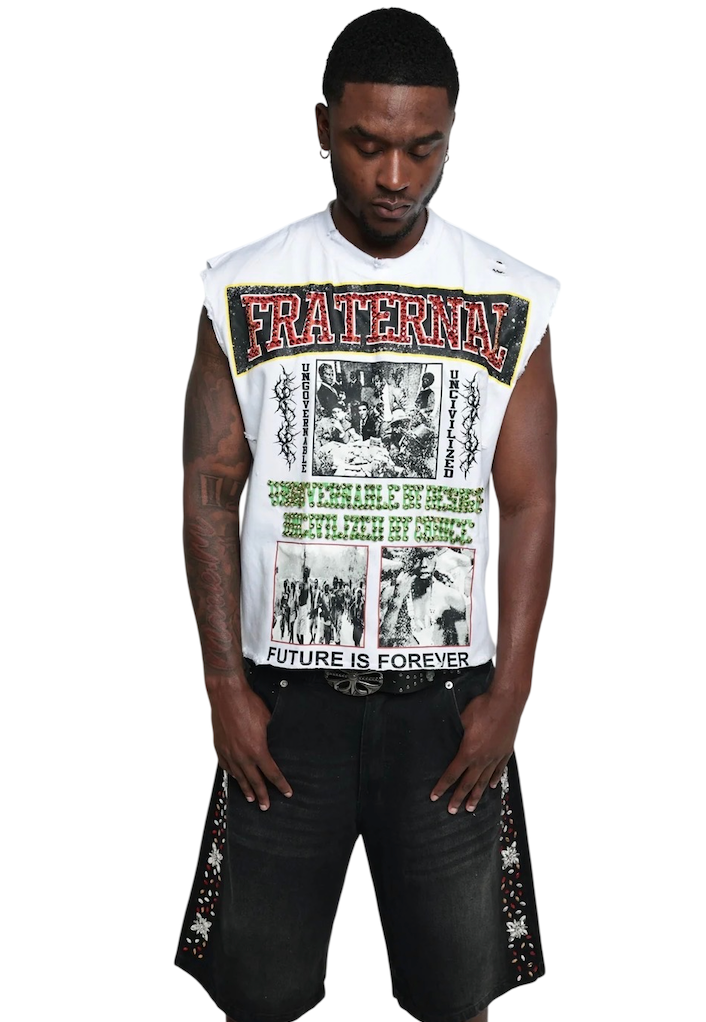FRATERNAL UNCIVILIZED SLEEVELES TEE
