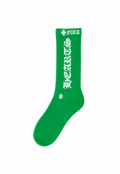 CHROME HEARTS "FUCK YOU" LOGO SOCKS GREEN