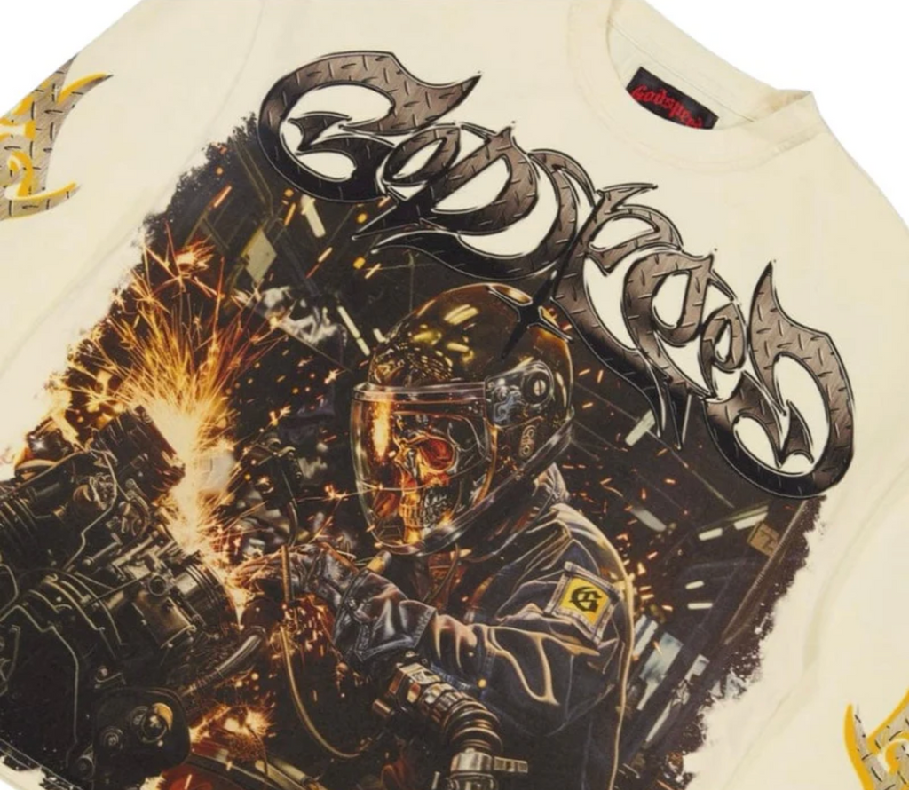 GODSPEED STEEL SHARPENS STEEL L/S TEE BONE