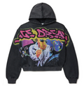 VALE FOREVER CAMEL BIG BLING BLACK HOODIE