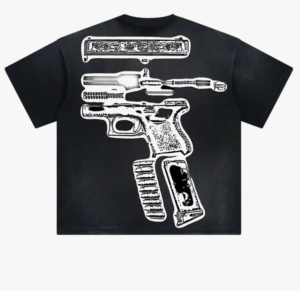 KIXKZ CLOTHING ME, MYSELF, AND MY FYE WASHED BLACK TEE