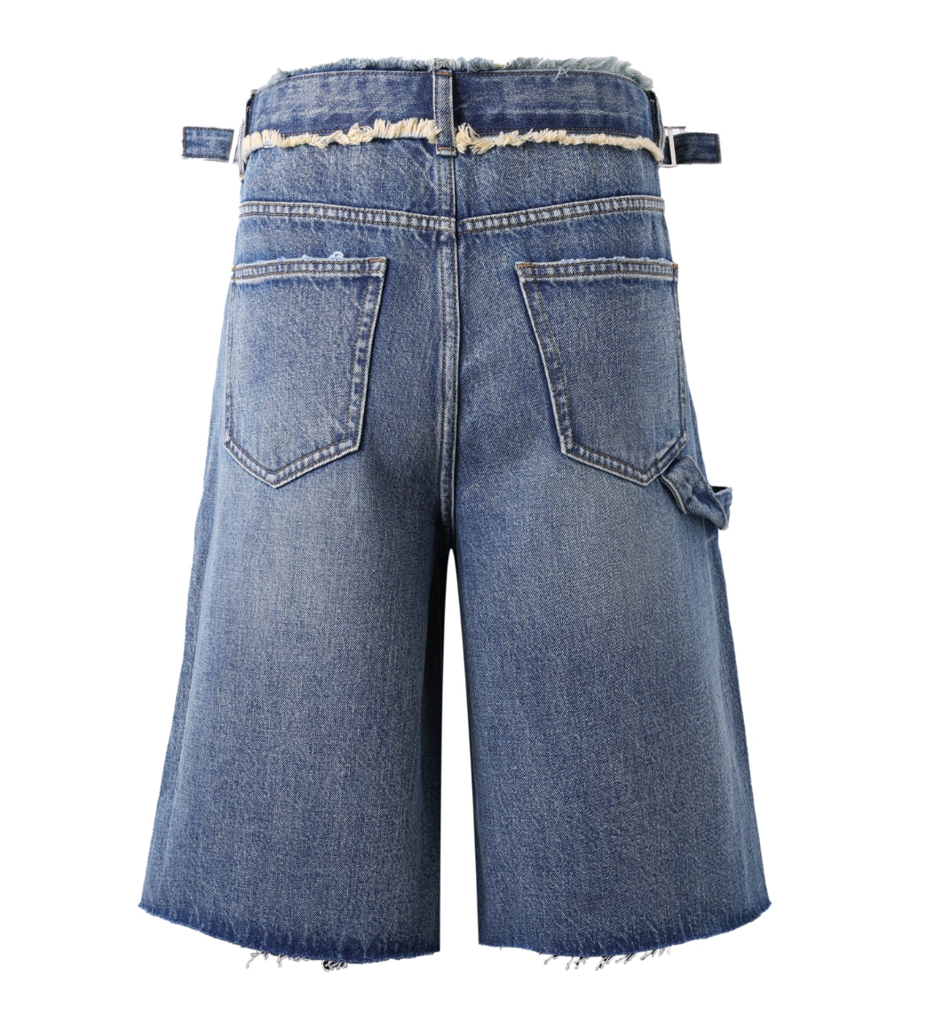 LOST INTRICACY BLUE CARPENTERS SHORTS