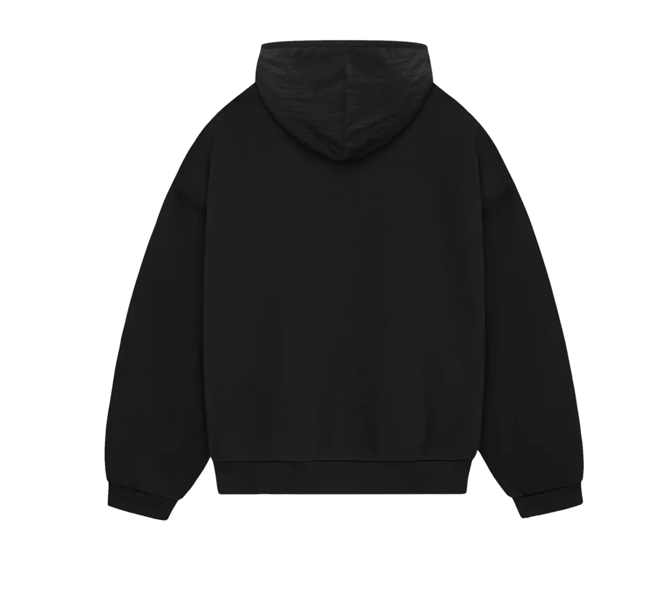 ESSENTIALS JET BLACK HOODIE