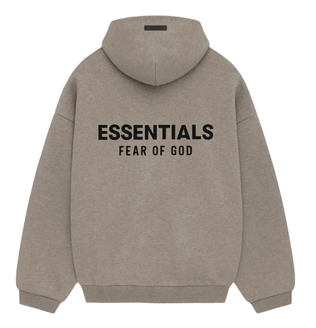 FEAR OF GOD ESSENTIALS HEATHER GREY (FW24) HOODIE