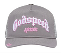 GODSPEED GS FOREVER GREY PINK TRUCKER HAT