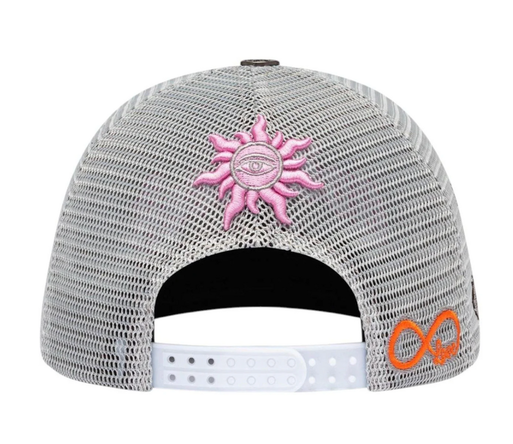 GODSPEED GS FOREVER GREY PINK TRUCKER HAT