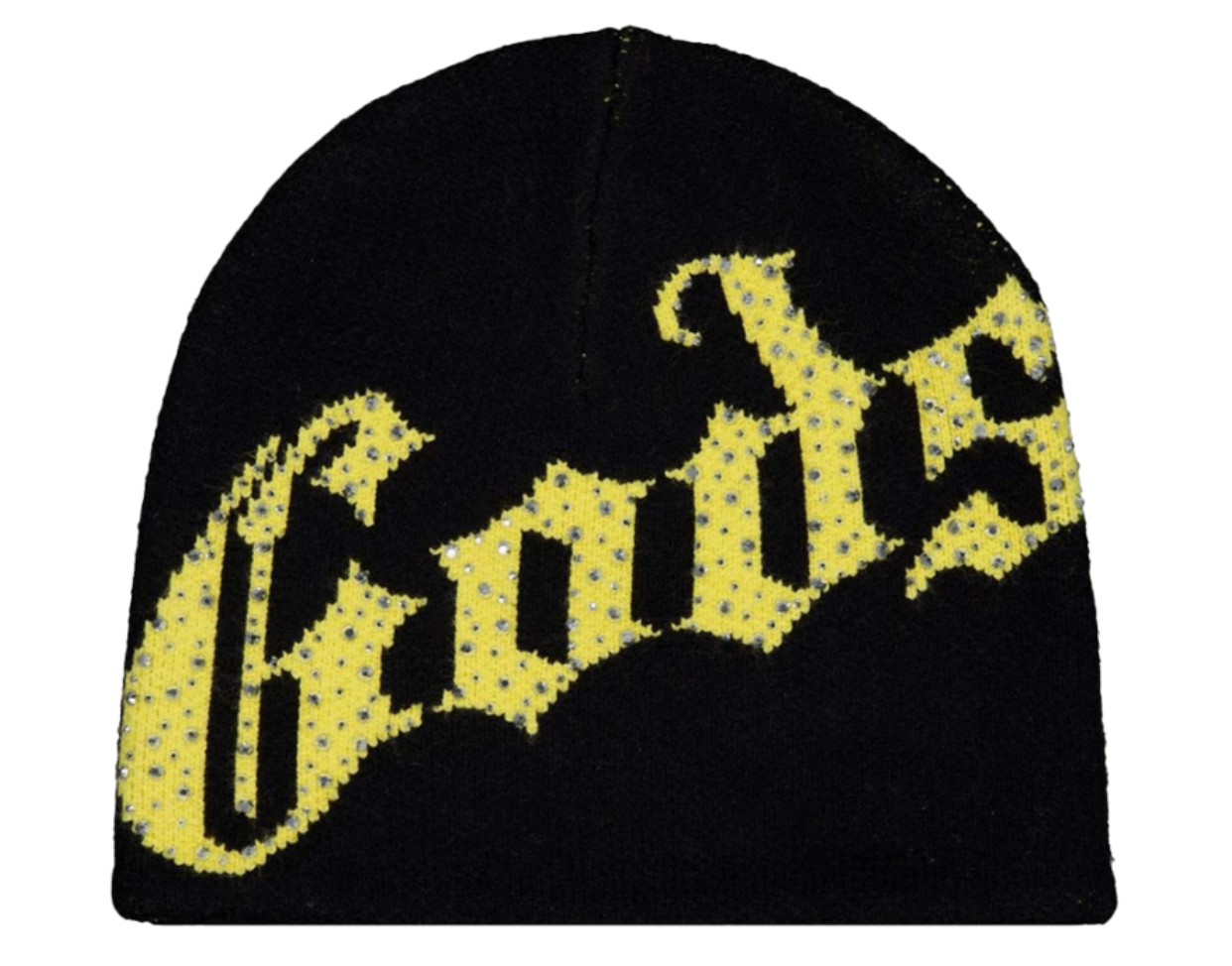 GODSPEED OG LOGO STUDDED BEANIE BLACK/YELLOW