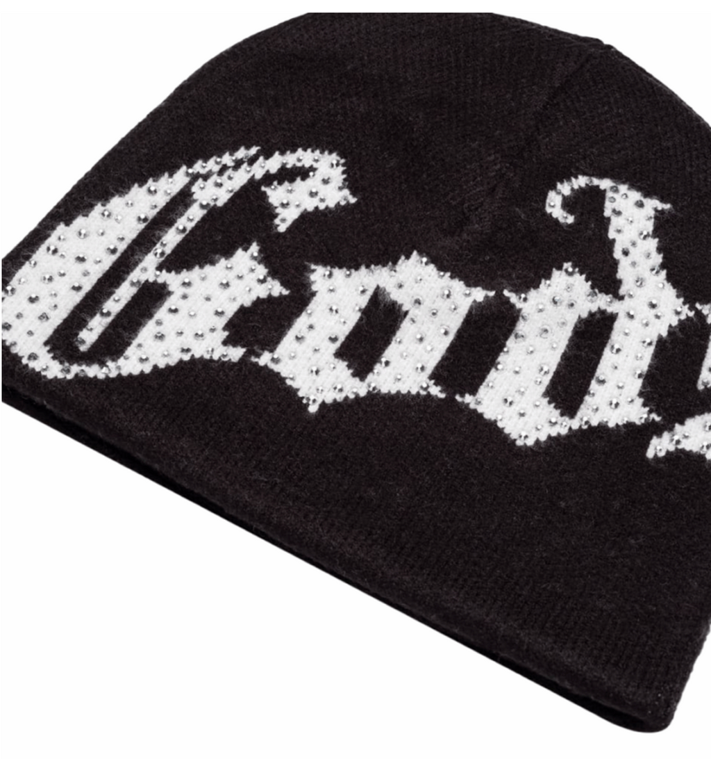 GODSPEED OG LOGO STUDDED BEANIE BLACK/WHITE
