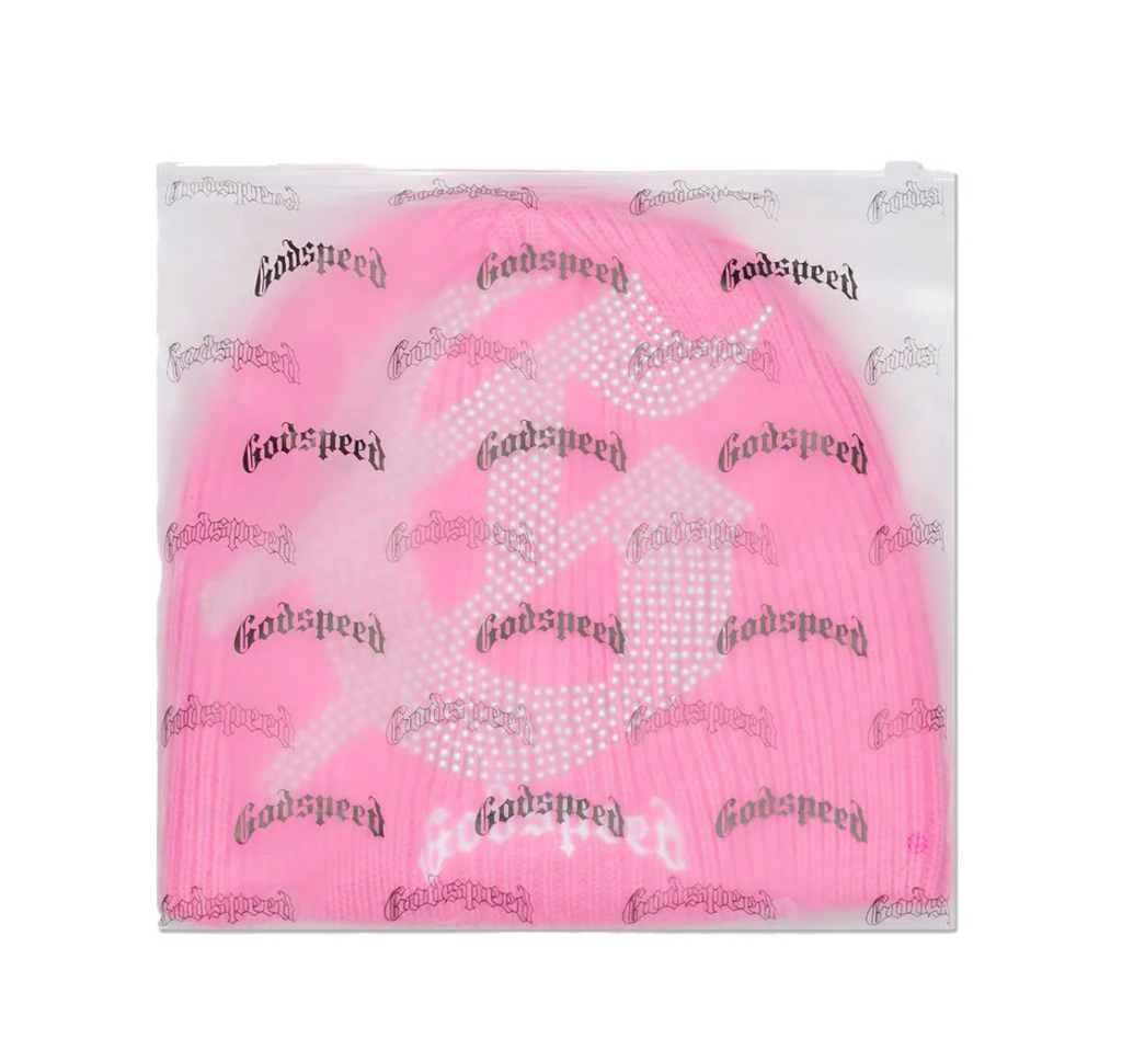 GODSPEED STUDDED BEANIE PINK