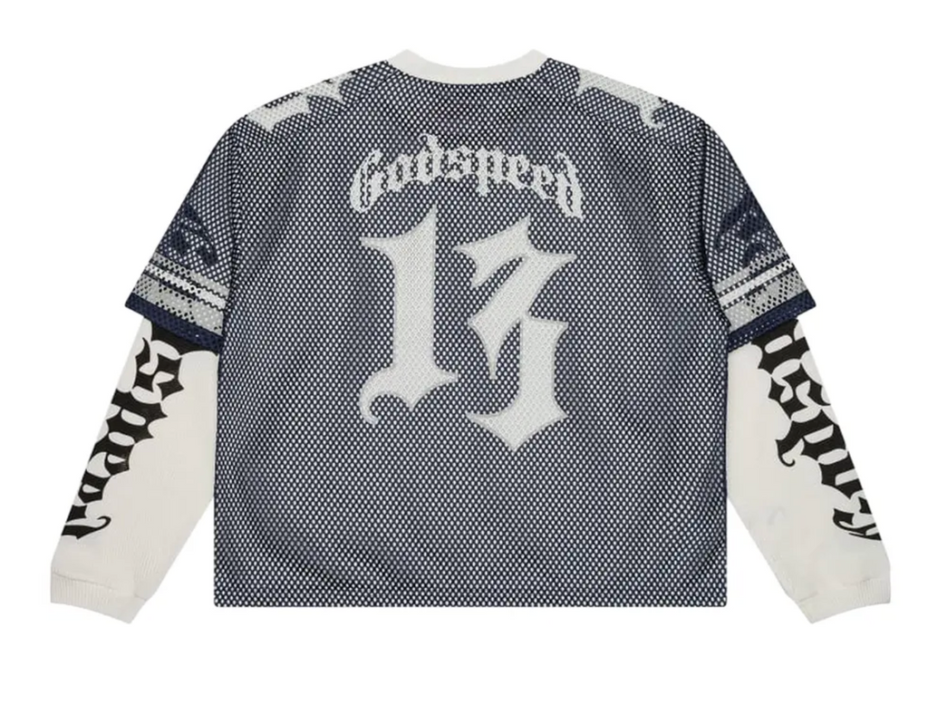 GODSPEED TD LAYERED JERSEY L/S NAVY/GREY
