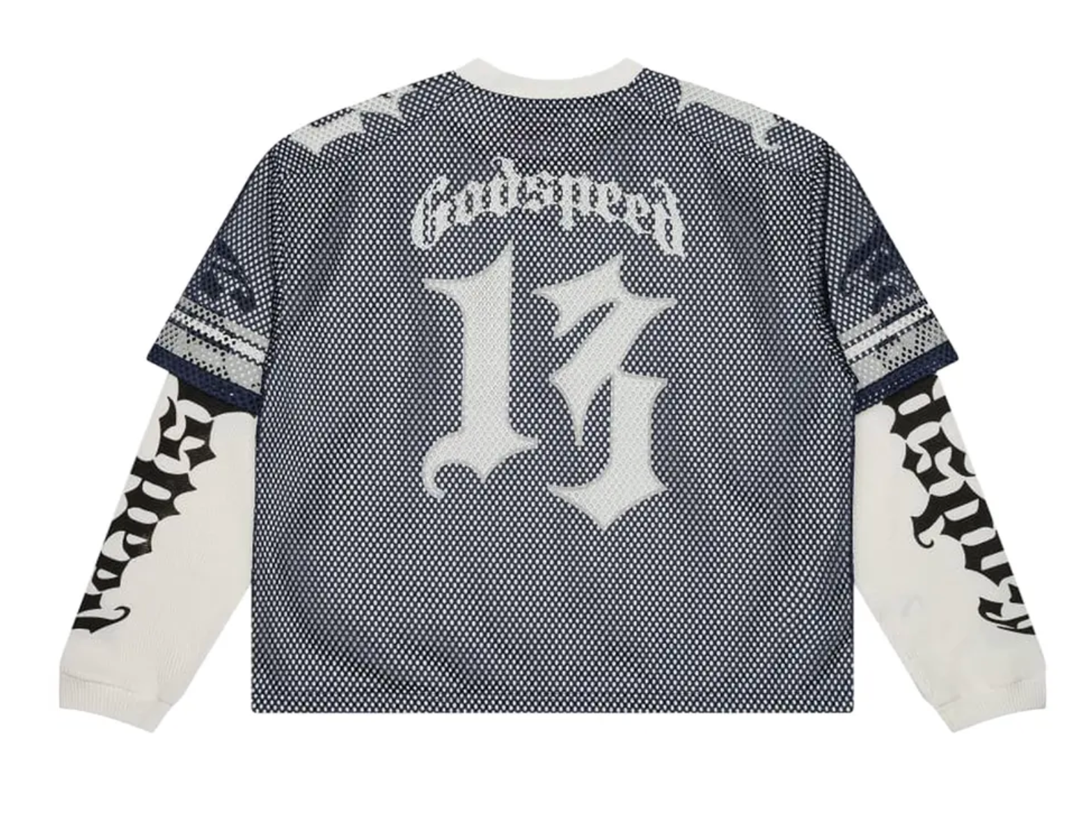 GODSPEED TD LAYERED JERSEY L/S NAVY/GREY