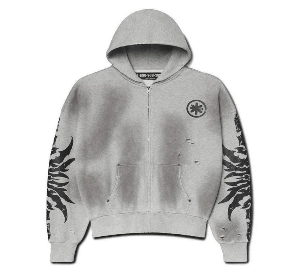 LOSTSHDWS COMPLEX CON DIRTY ZIP UP HOODIE