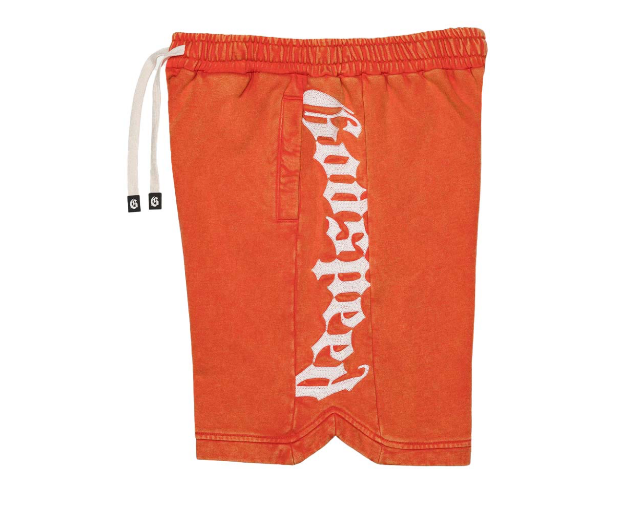 GODSPEED COURTSIDE ORANGE WASH SHORTS